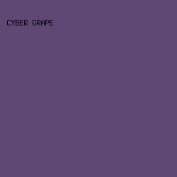 5F4873 - Cyber Grape color image preview