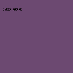6C4971 - Cyber Grape color image preview