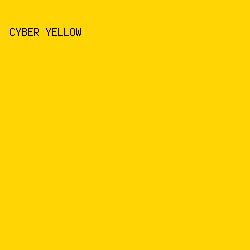 FFD504 - Cyber Yellow color image preview
