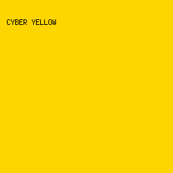 fdd500 - Cyber Yellow color image preview