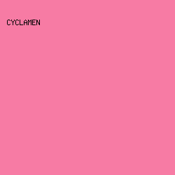 f77ba4 - Cyclamen color image preview