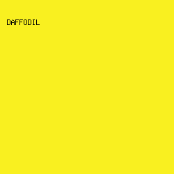 F9F020 - Daffodil color image preview