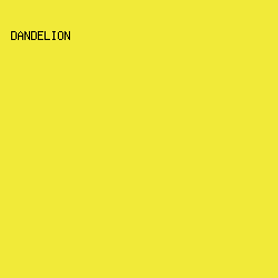 F1EA39 - Dandelion color image preview