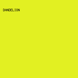 e2f022 - Dandelion color image preview