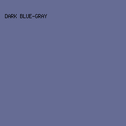 666C94 - Dark Blue-Gray color image preview