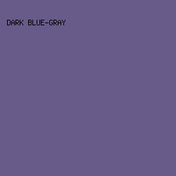 685B8A - Dark Blue-Gray color image preview