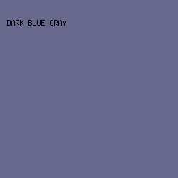 68688C - Dark Blue-Gray color image preview