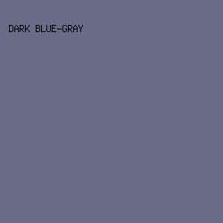 686C87 - Dark Blue-Gray color image preview