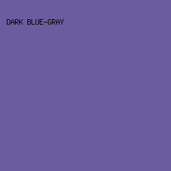 6B5B9F - Dark Blue-Gray color image preview