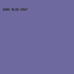 6E6A9F - Dark Blue-Gray color image preview