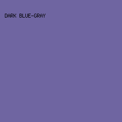 6F65A1 - Dark Blue-Gray color image preview