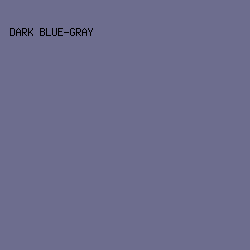 6d6d8e - Dark Blue-Gray color image preview