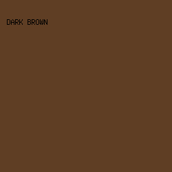 5f3e24 - Dark Brown color image preview