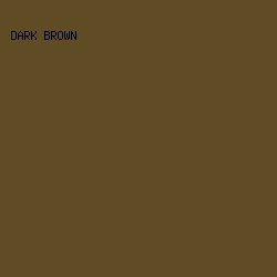 5f4c24 - Dark Brown color image preview