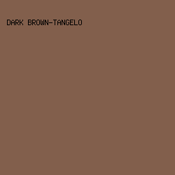 825F4C - Dark Brown-Tangelo color image preview