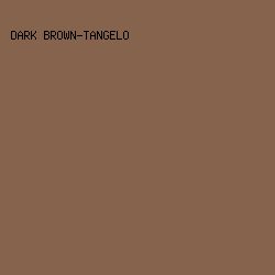 85634d - Dark Brown-Tangelo color image preview