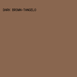 89664F - Dark Brown-Tangelo color image preview