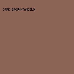 8C6456 - Dark Brown-Tangelo color image preview