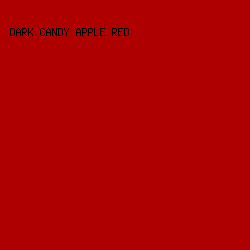 af0000 - Dark Candy Apple Red color image preview
