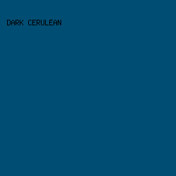 004d73 - Dark Cerulean color image preview