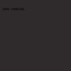 2f2b2d - Dark Charcoal color image preview