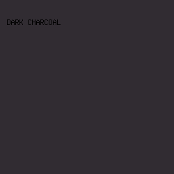 312c32 - Dark Charcoal color image preview