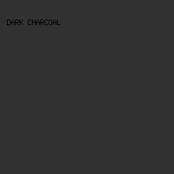 313131 - Dark Charcoal color image preview