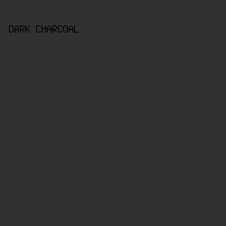 323130 - Dark Charcoal color image preview