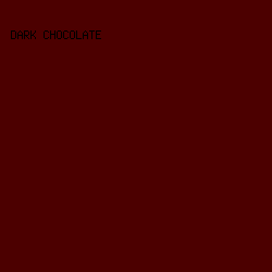 4C0000 - Dark Chocolate color image preview