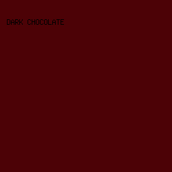 4C0206 - Dark Chocolate color image preview
