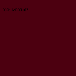 4c0010 - Dark Chocolate color image preview