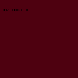 4e0110 - Dark Chocolate color image preview