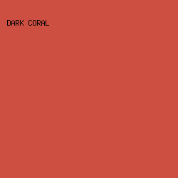 CD4F41 - Dark Coral color image preview