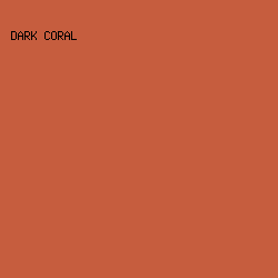 c65d3e - Dark Coral color image preview