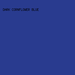 293B8F - Dark Cornflower Blue color image preview