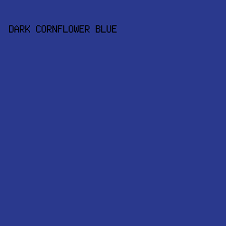 2a398d - Dark Cornflower Blue color image preview