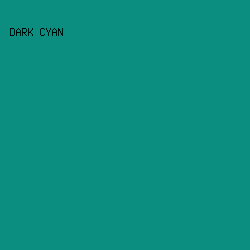 0B8E80 - Dark Cyan color image preview