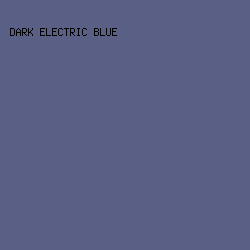 5A5F85 - Dark Electric Blue color image preview