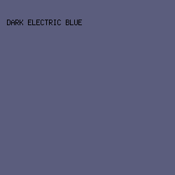 5B5D7D - Dark Electric Blue color image preview