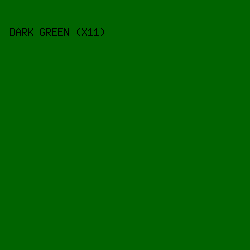 006400 - Dark Green (X11) color image preview