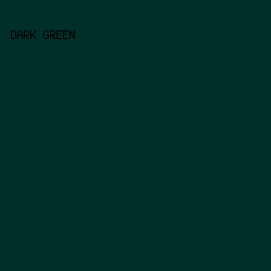 002F2A - Dark Green color image preview