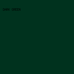 00321e - Dark Green color image preview