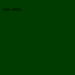 003b00 - Dark Green color image preview