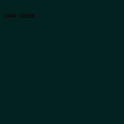 01221e - Dark Green color image preview