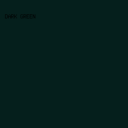 051f1c - Dark Green color image preview
