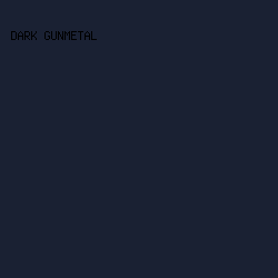 1a2133 - Dark Gunmetal color image preview