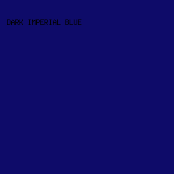 0E0B69 - Dark Imperial Blue color image preview