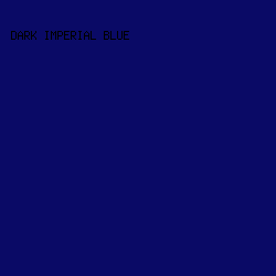 0a0a66 - Dark Imperial Blue color image preview