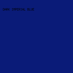 0a1b78 - Dark Imperial Blue color image preview