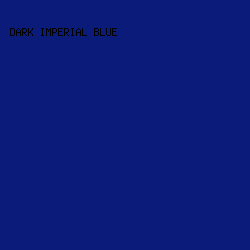 0a1b79 - Dark Imperial Blue color image preview